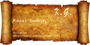Kazai Godvin névjegykártya